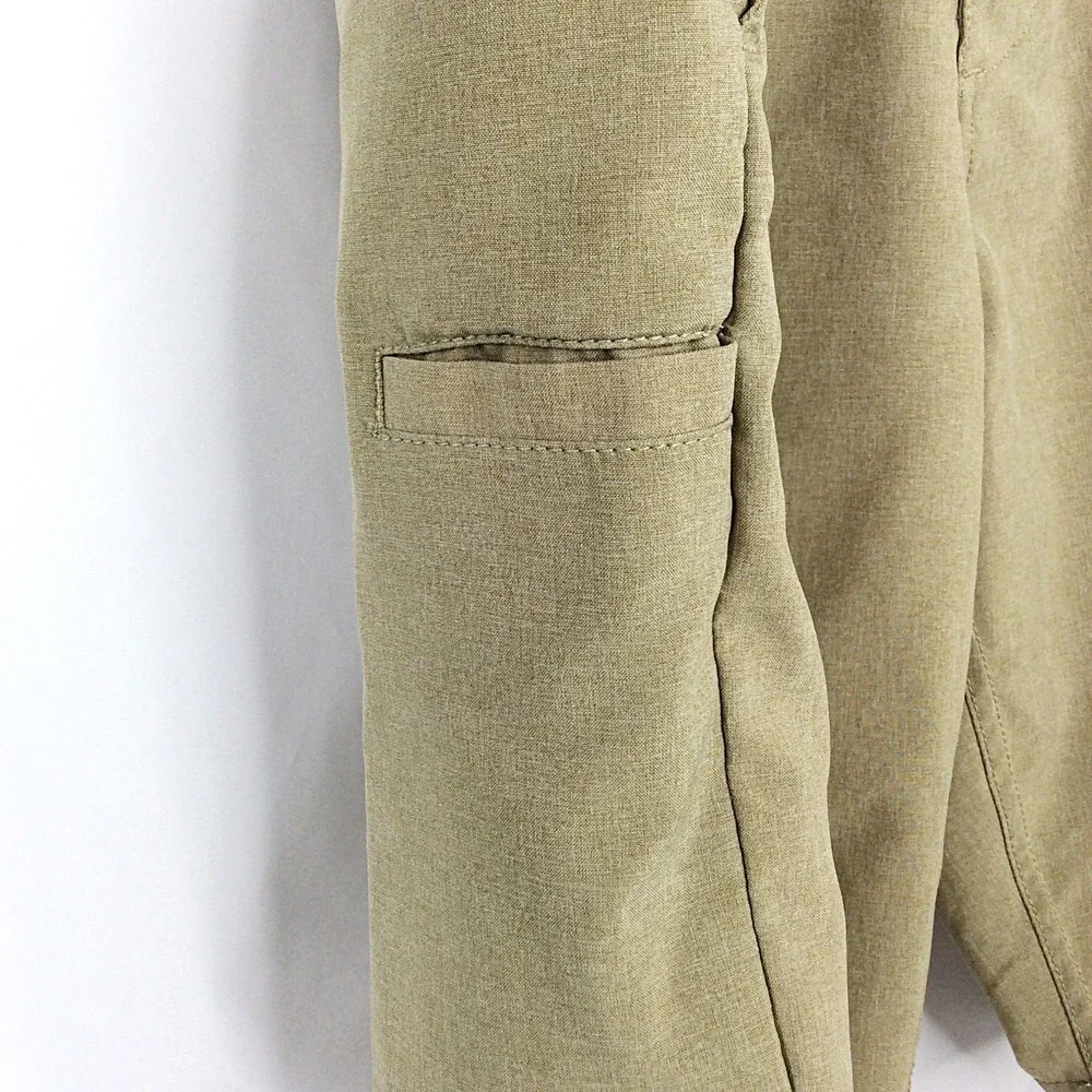 Volcom Surf & Turf 4 Way Stretch Shorts Men's Size 32 Beige Khaki 10